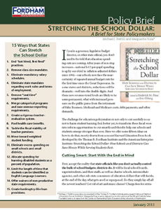 First page of Stretching the School Dollars