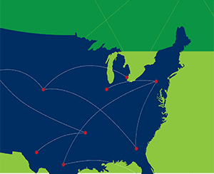 report cover image of map connecting dots across states