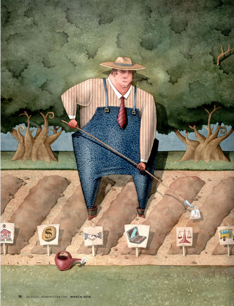 painting of farmer