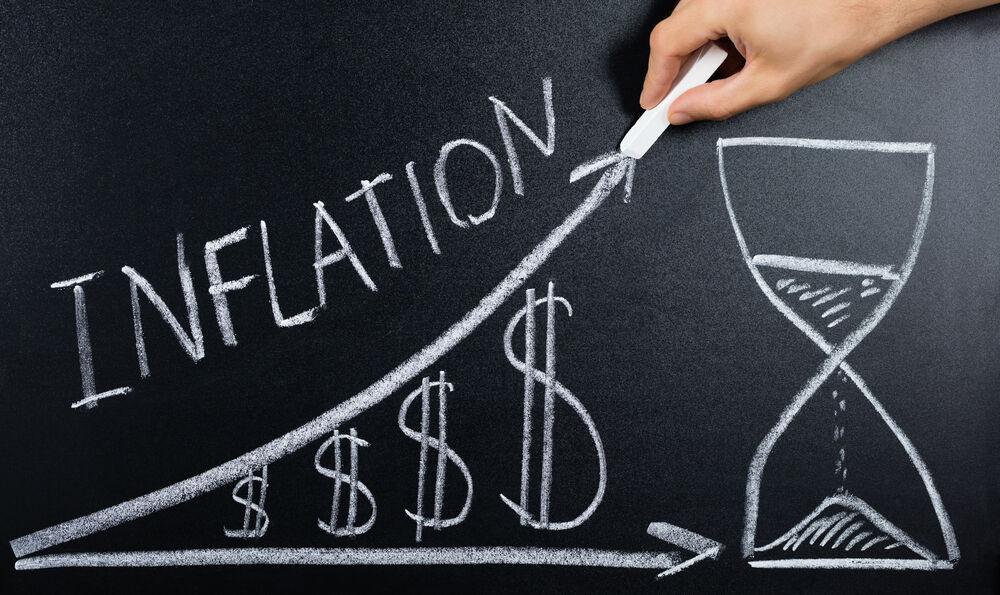 Inflation drawing on Chalkboard