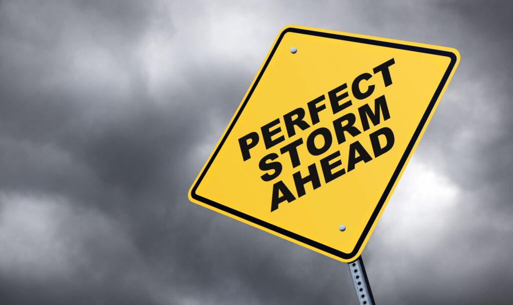 Perfect Storm Ahead sign